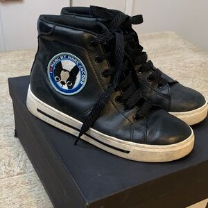 Marc By Marc Jacobs Black High-Top Sneakers